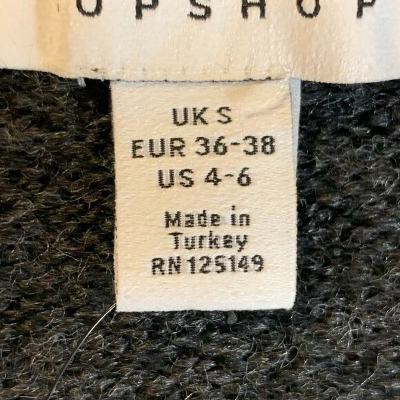 Topshop Charcoal Gray Cardigan Sweater - Picture 9 of 15